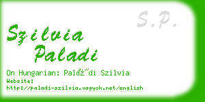 szilvia paladi business card